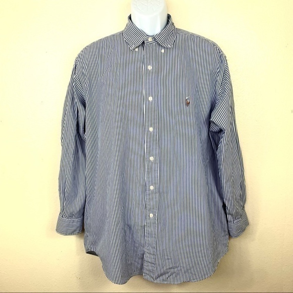 Ralph Lauren Men’s Casual Shirt Striped Blue